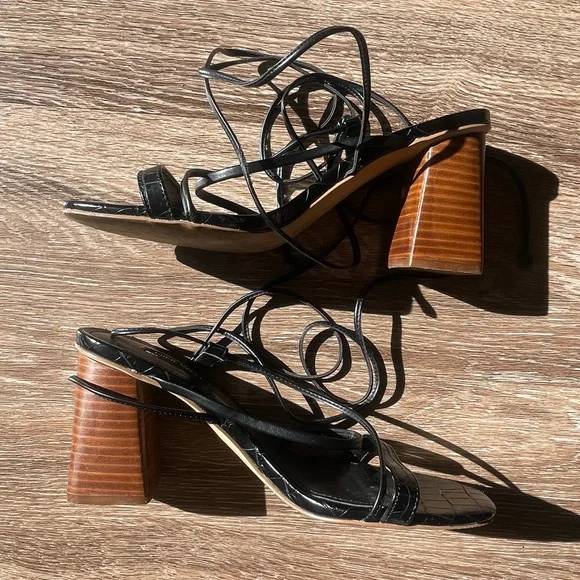 Nine West Shoes Nine West Strappy Heeled Sandals Poshmark